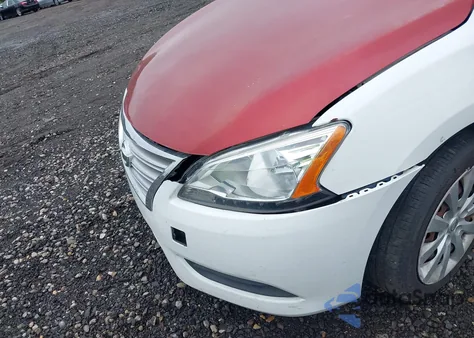 2015 Nissan Sentra S z USA, uszkodzony, nr VIN 3N1AB7AP7FY218442